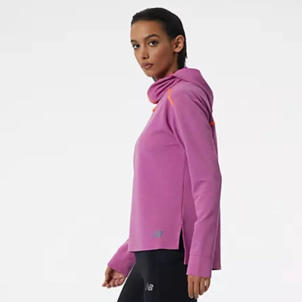 NEW BALANCE Q Speed Shift Hoodie Womens Magenta various sizes NEW - Picture 2 of 5
